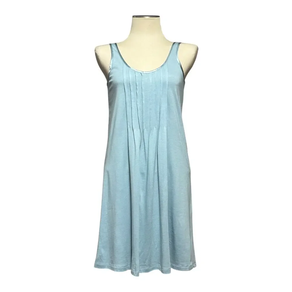 Mara Intimates Pima Cotton Modal Sleeveless Nightgown Blue XS